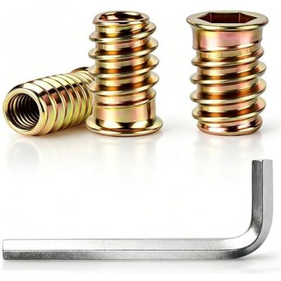 ShiJiuYou 50 kusů ocelových závitových pouzder M6x16mm – Hledejceny.cz