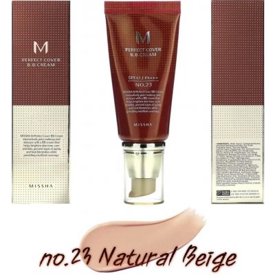 Missha M Perfect Cover BB Cream SPF42/PA+++ No.23 Natural Beige Krycí BB krém s UV filtrem 20 ml – Zboží Dáma