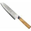 Kuchyňský nůž Seburo Santoku nůž Home Damascus 180 mm