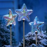 Weltbild LED Zahradní zápich Zářicí hvězda, 3 ks – Sleviste.cz