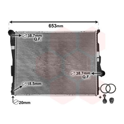 Chladič vody pro motor VAN WEZEL 06002278 | Zboží Auto