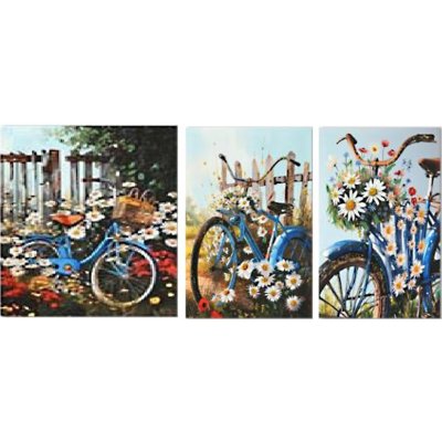 Obraz ručně malované kolo 40x60x1 cm 3 druhy – Hledejceny.cz