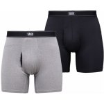 Saxx Daytripper BB FLY black/grey heather 2PK – Zboží Dáma