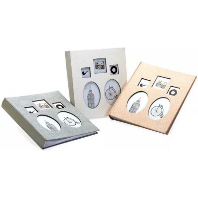 Klasické fotoalbum na růžky 34x36/80s. REMINDERS zlaté kph – Zboží Živě