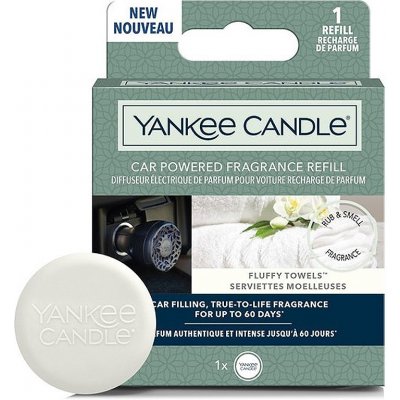 Yankee Candle Fluffy Towels vonný difuzér do zapalovače auta - náhradní náplň – Zbozi.Blesk.cz