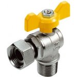 Tieme 1/2" x 3/4" plynový kulový kohout rohový ŠM motýl – Hledejceny.cz