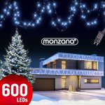 Goleto Vánoční LED osvětlení 60 m studená bílá 600 LED – Hledejceny.cz