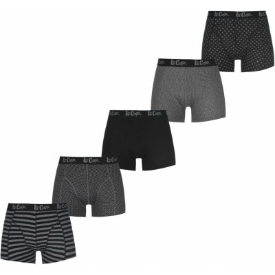 Lee Cooper Printed Boxer Shorts Mens 5 Pack