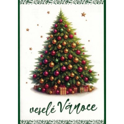 Pohlednice Vánoční stromeček – Zboží Dáma