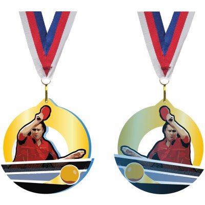 Akrylátová medaile Stolní tenis Bronzová – Zboží Dáma