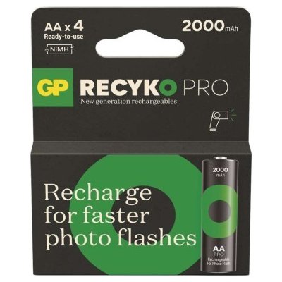 GP ReCyko Pro Photo Flash AA 2000mAh 4ks 1032224201