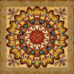 Norimpex Diamantové malování 7D Zlatá mandala 30 x 30 cm – Zboží Mobilmania