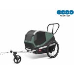 Thule Bexey Hazy Green M + bike set + rain cover + dog bed – Zboží Mobilmania