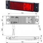 Svítilna poziční 12v/24v 0,5/1,2w 3xled s odrazkou, červená, kabel 0,45m 0215294_A, , , – Hledejceny.cz