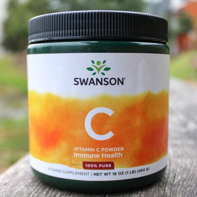 Swanson Vitamín C 100% Přírodní Pudr 454 g