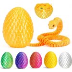 Mikro trading Vejce 8,5 cm s hadem 30 cm 6 barev – Zboží Dáma