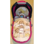 SDS Peřinky do kočárku pro panenky Medvídci na žebříku krémová – Zboží Dáma