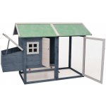 vidaXL Kurník šedý z masivního borovicové a jedlového dřeva 170 x 81 x 110 cm – Zbozi.Blesk.cz