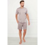 Italian Fashion Bert pánské pyžamo krátké béžovo bílé – Hledejceny.cz