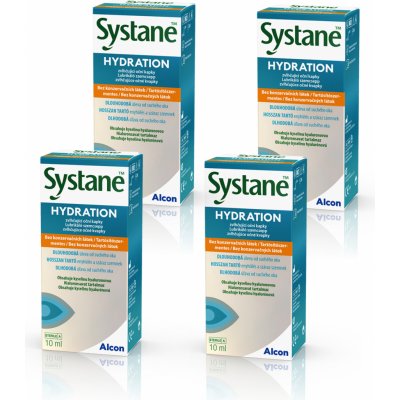 Alcon Systane Hydration bez konzervačních látek výhodné balení 4 x 10 ml – Zbozi.Blesk.cz