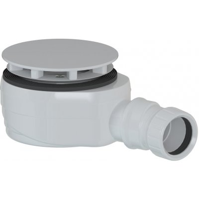 Polysan Vaničkový sifon, průměr 90mm, DN40, nízký, krytka bílá, 17916W – Sleviste.cz