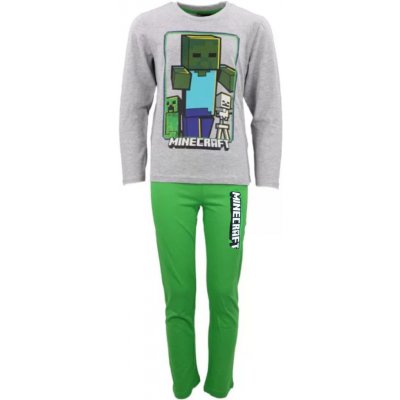 Fashion UK Minecraft dlouhé šedo-zelené – Zboží Mobilmania