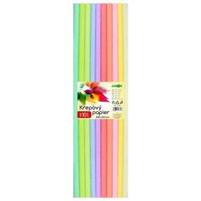Papír krepový Pastel mix barev 10 ks – Zboží Dáma