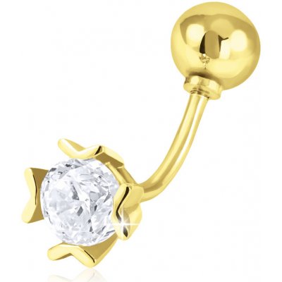 Gemmax Zlatý piercing do pupíku GLYYB-35371 – Hledejceny.cz