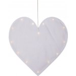 Závěsné svítící LED srdce výška 40 cm Star Trading Milla - bílé – Hledejceny.cz