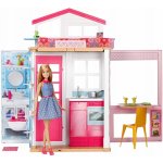 Barbie Domeček pro panenky Mattel domeček 2 úrovně 54 cm – Sleviste.cz