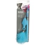 M-Pets Sushi Teleskopická udice s pírky 43 cm – Zboží Dáma