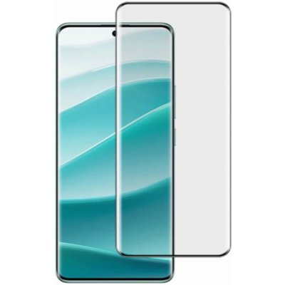 Picasee 3D zahnuté ochranné sklo pro Xiaomi Redmi Note 14 Pro 5G černé 482006 – Zboží Živě