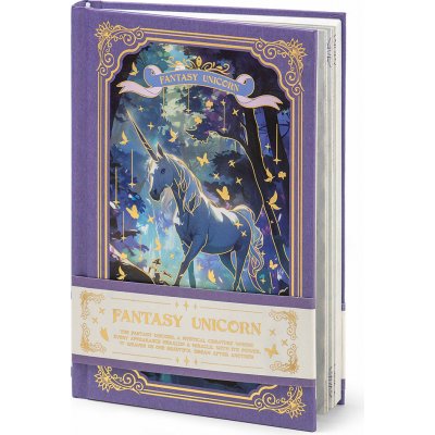 ARGUS Kouzelný zápisník B6 linka, pevná vazba, Fantasy Unicorn 4 14210004 – Zboží Živě