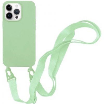 Pouzdro Appleking silikonové s nastavitelným popruhem iPhone 14 Pro Max - zelené