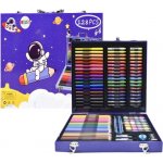 LEANToys Malířská sada malování v duralovém kufříku 128 ks kosmonaut – Hledejceny.cz
