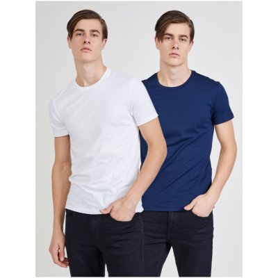 Levi's Sada dvou pánských triček bílé a modré The Perfect