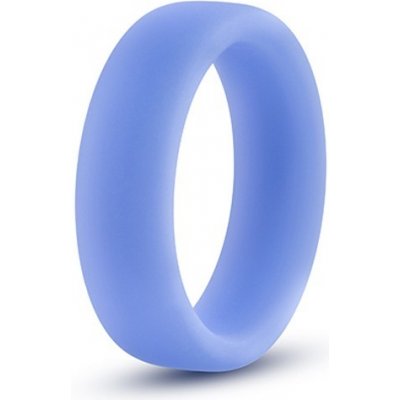 Blush The Performance Silicone Glo Cock Ring Blue - svítící erekční kroužek modrý