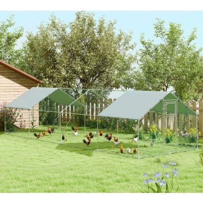 PawHut Ocelový výběh pro kuřata 300 x 800 x 195 cm – Sleviste.cz