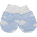 ESITO Rukavice bavlna potisk obláček obláček modrá – Zboží Dáma