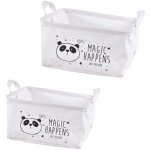 Homea Košík Magic happens panda 20 x 28 x 12 .5 cm – Zboží Mobilmania