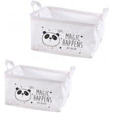 Homea Košík Magic happens panda 20 x 28 x 12 .5 cm