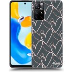 Pouzdro Picasee silikonové Xiaomi Redmi Note 11S 5G - Lots of love čiré – Hledejceny.cz