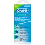 Oral B Super Floss dentální nit na rovnátka a implantáty příchuť Mint 50 ks – Zboží Dáma