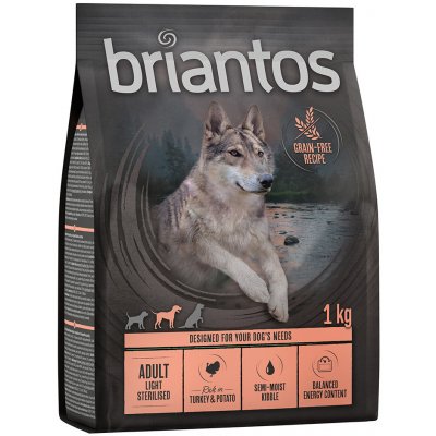 Briantos Adult Light/Sterilised krůtí & brambory bez obilovin 1 kg