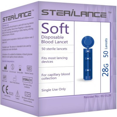 STERILANCE Lancety 28G pro glukometr Easygluco a GlucoLab 50 ks – Hledejceny.cz
