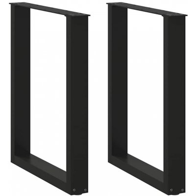 Omaxi 311238 Nohy k jídelnímu stolu ve tvaru U 2 ks černé 70 x 72-73 cm ocel – Zboží Dáma