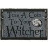 Rohožka CurePink Netflix The Witcher Zaklínač Toss A Coin Šedá 60 x 40 cm