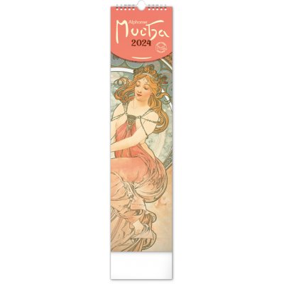 Nástenný Alfons Mucha CZ/SK 12 × 48 cm Presco Group 2024 – Sleviste.cz