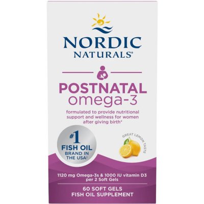 Nordic Naturals Postnatální Omega 3 60 softgel kapslí – Hledejceny.cz
