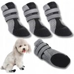 PRODYŠNÉ Ochranné boty pro psa odrazky XL černé 4 ks – Sleviste.cz